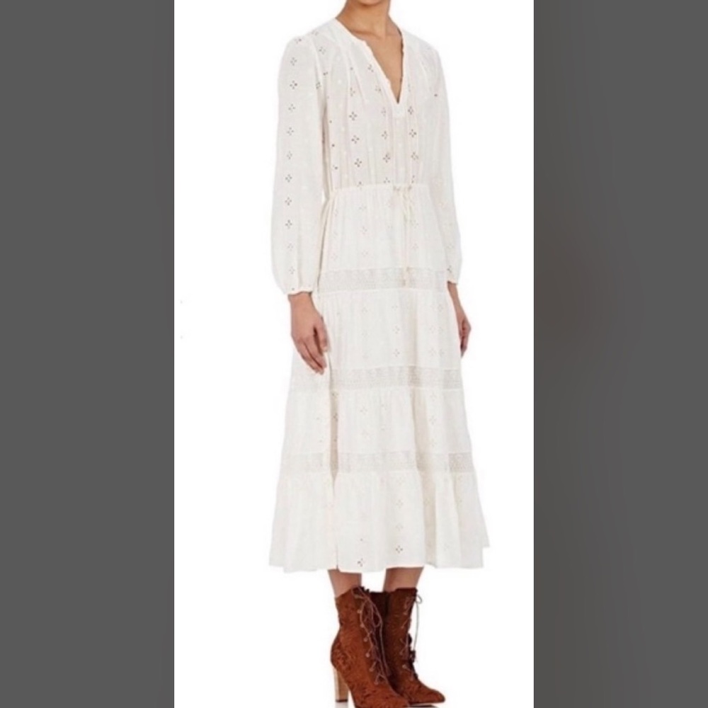 Ulla Johnson x Barneys NY Clementine Eyelet Dress Ivory Cream